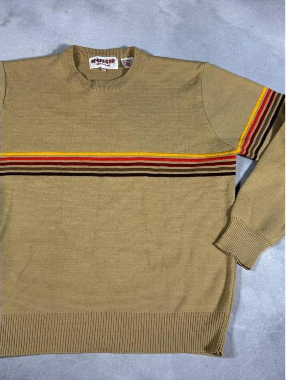 Vintage 70s McGregor Sportswear Striped Crewneck Sweater